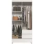 Guarda Roupa 4 Portas 2 Gavetas Branco